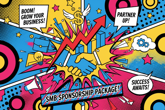 in a POP style we need an image that is applicable for SMB or SMALL and MEDIUM BUSINESSES. This is a PACKAGE product for sponsors... 
